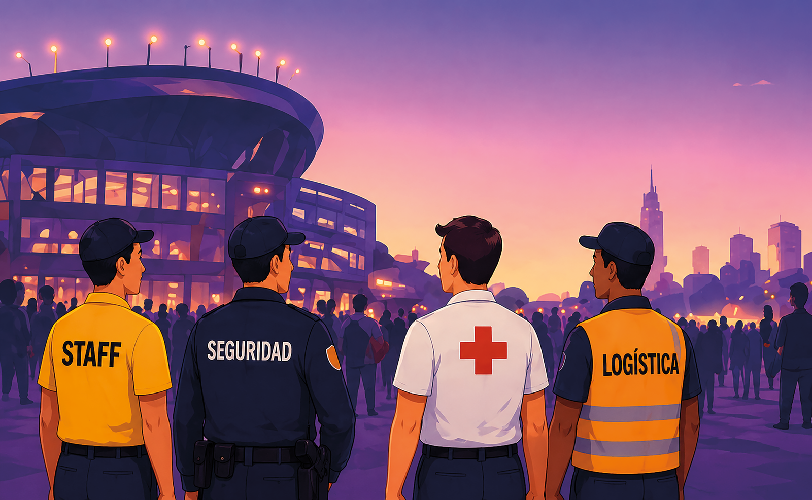 Ilustración del artículo «Comunicación sin interrupciones: el factor invisible en eventos masivos»
