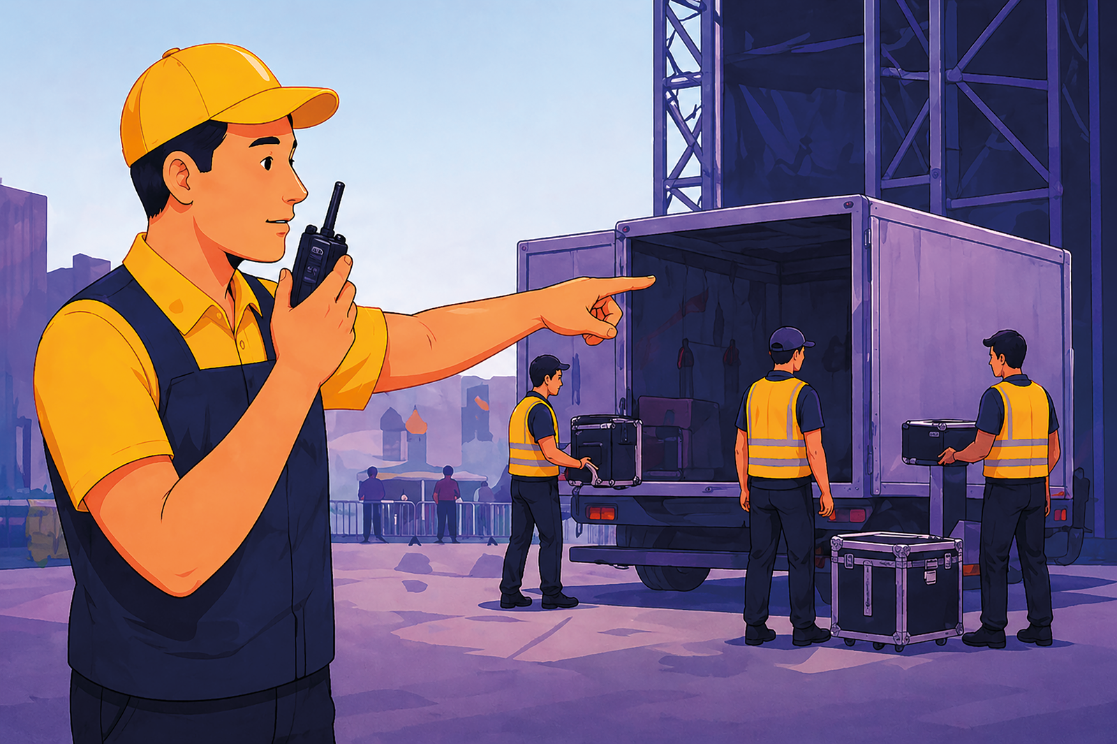 Ilustración del artículo «Comunicación sin interrupciones: el factor invisible en eventos masivos»